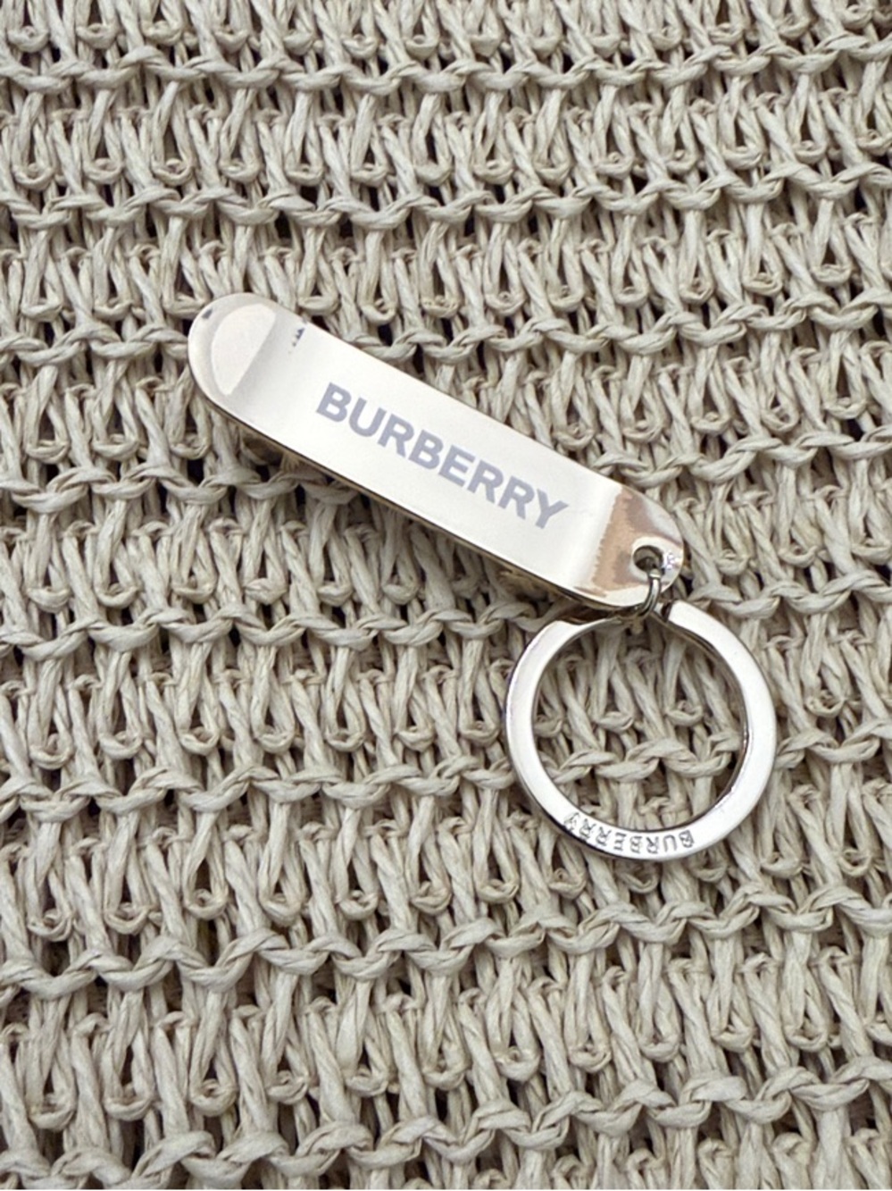 GWP-Burberry Silver-Tone Skateboard  Keyring